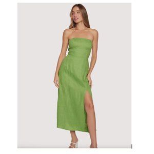 NWT Lost + Wander Green Elia Maxi Dress